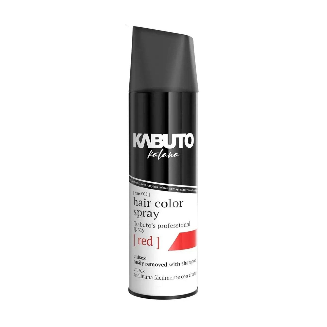 Чоловічий камуфлювальний спрей для волосся Kabuto Katana Hair Color Spray, Red, 150 мл